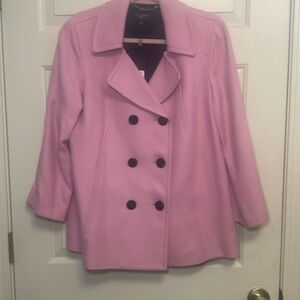 Talbots New Pink lined Coat Size 10